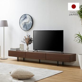 国産ローテレビ台 収納 脚付き 木目調 [幅240] | 【公式】LOWYA