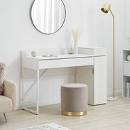 グレー 木製 ドレッサー デスクのみ 訳あり品　実物写真ありJ108-H80-① グレー 木製 ドレッサー デスクのみ 訳あり品 実物写真ありJ108-H80-①