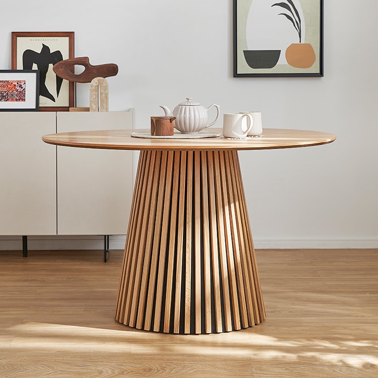 LOWYA ダイニングテーブル ヴィンテージ風 ライトブラウン　幅120cm LOWYA ダイニングテーブル ヴィンテージ風 ライトブラウン 幅