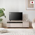 完成品】たっぷり収納が魅力の木製テレビ台！37型対応のロー