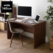 LOWYA 木製デスク【組立済み】 おしゃれな木製L字型デスク(ウォルナット/オーク)コンセント2口付き