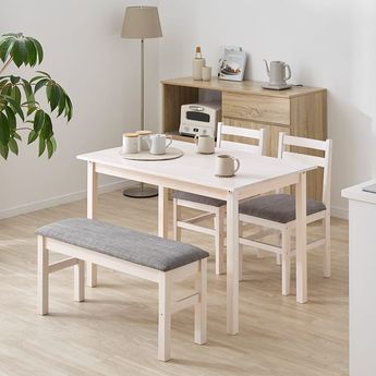 おしゃれなダイニングベンチ付きダイニングテーブルセット特集