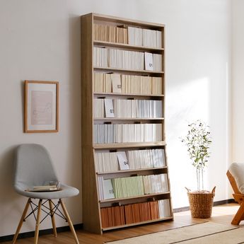 スライド式ブックエンドが付いた漫画ラック上下段セット | 【公式