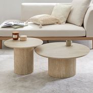 トラバーチン柄ネストテーブル リビングテーブル | 【公式】LOWYA