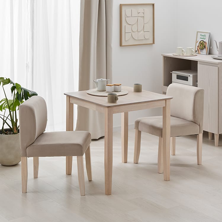 ダイニング3点セット 2人掛け 北欧風 コンパクト[幅70] | 【公式
