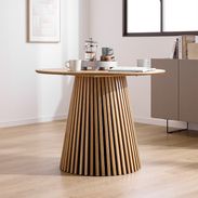 円形ダイニングテーブル 木目調 [幅100/120] | 【公式】LOWYA(ロウヤ