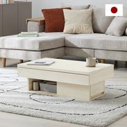 収納付テーブル  ホワイト　白 テーブル センターテーブル ローテーブル 引き出し 収納 北欧 おしゃれ