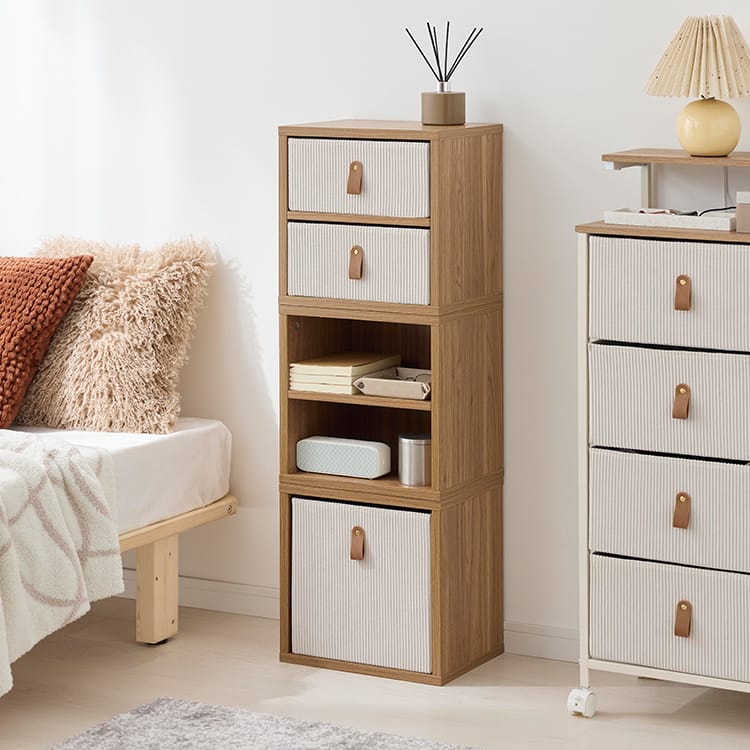 ファブリックチェスト キューブ型 組み換え自由 [幅35] | 【公式