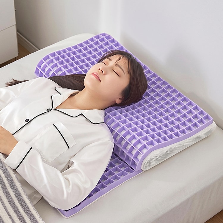 調整可能なTPE製枕 55cm 肩まで浮遊眠 / [幅65] 肩までもっちりサポートTPE枕 高さ調整可能