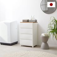 日本製　丸伸 木製 5段チェスト ホワイト 手渡しでしたら1000円！千代田区 タンス・チェスト ホワイト(白) | 【公式】LOWYA(ロウヤ) 家具